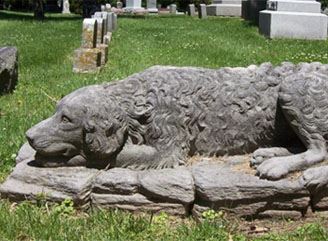 Faithful Dog Chippiannock Cemetery, courtesy of cemetery