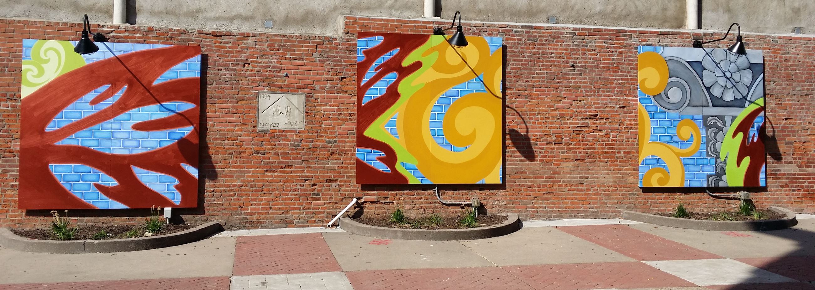 Arts Alley Murals by Metro Arts Apprentice Program, Installed 2017