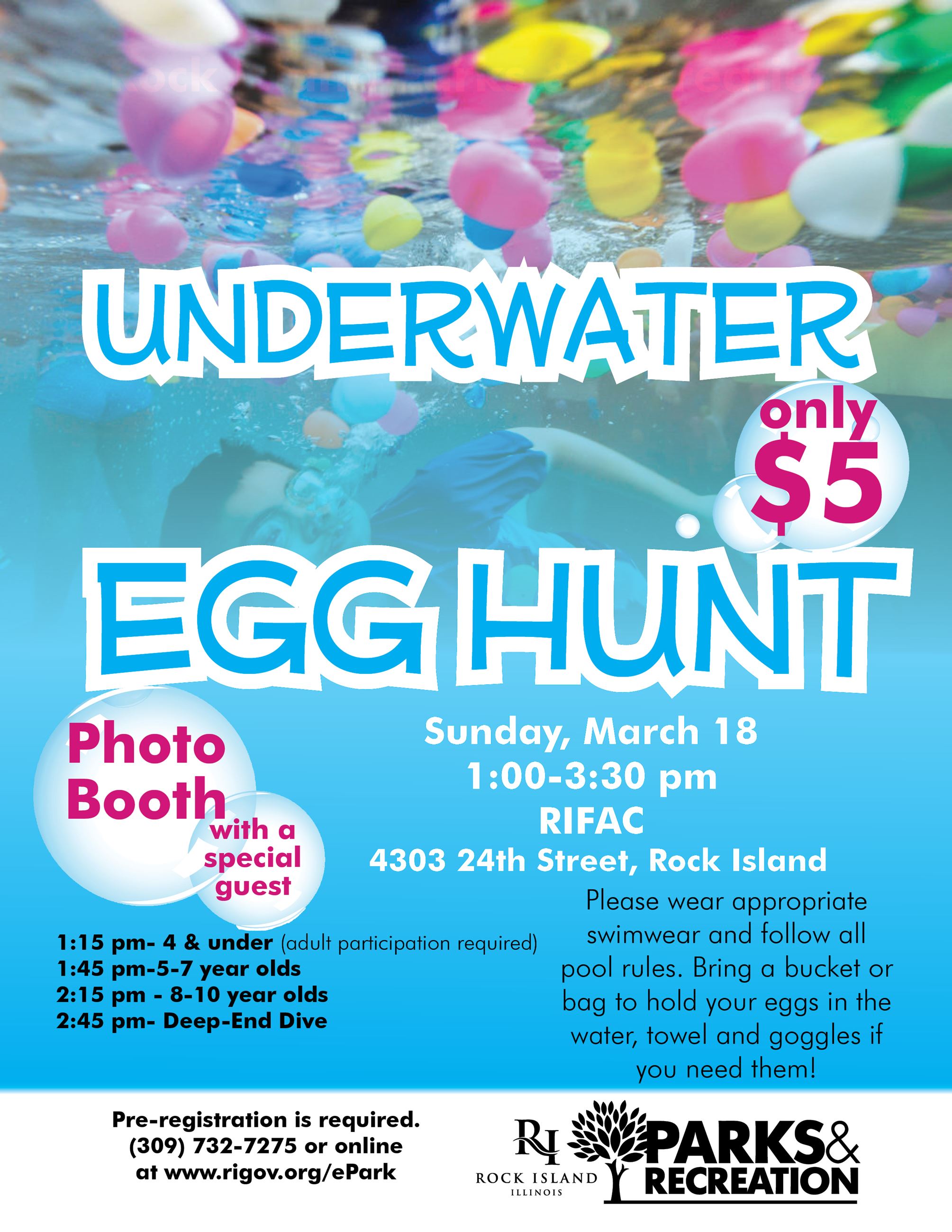 underwater egg hunt