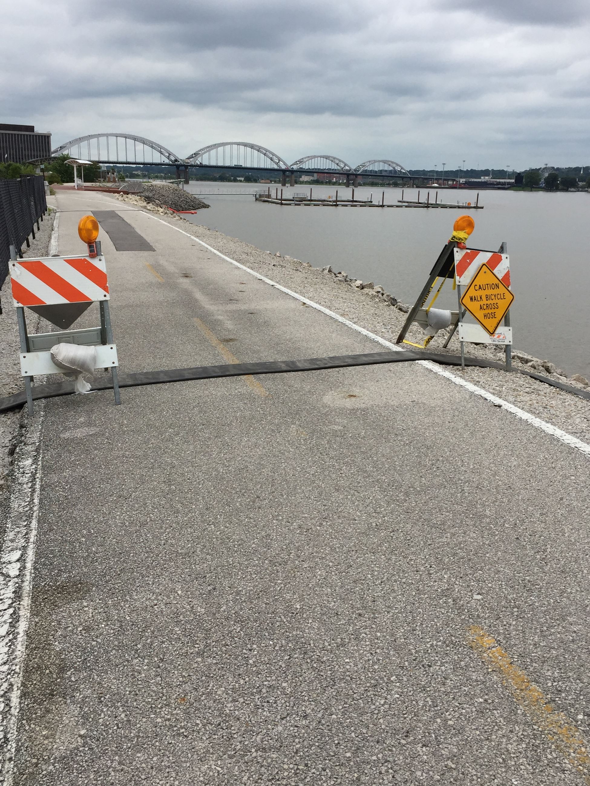 Bike Path Flood Hoses