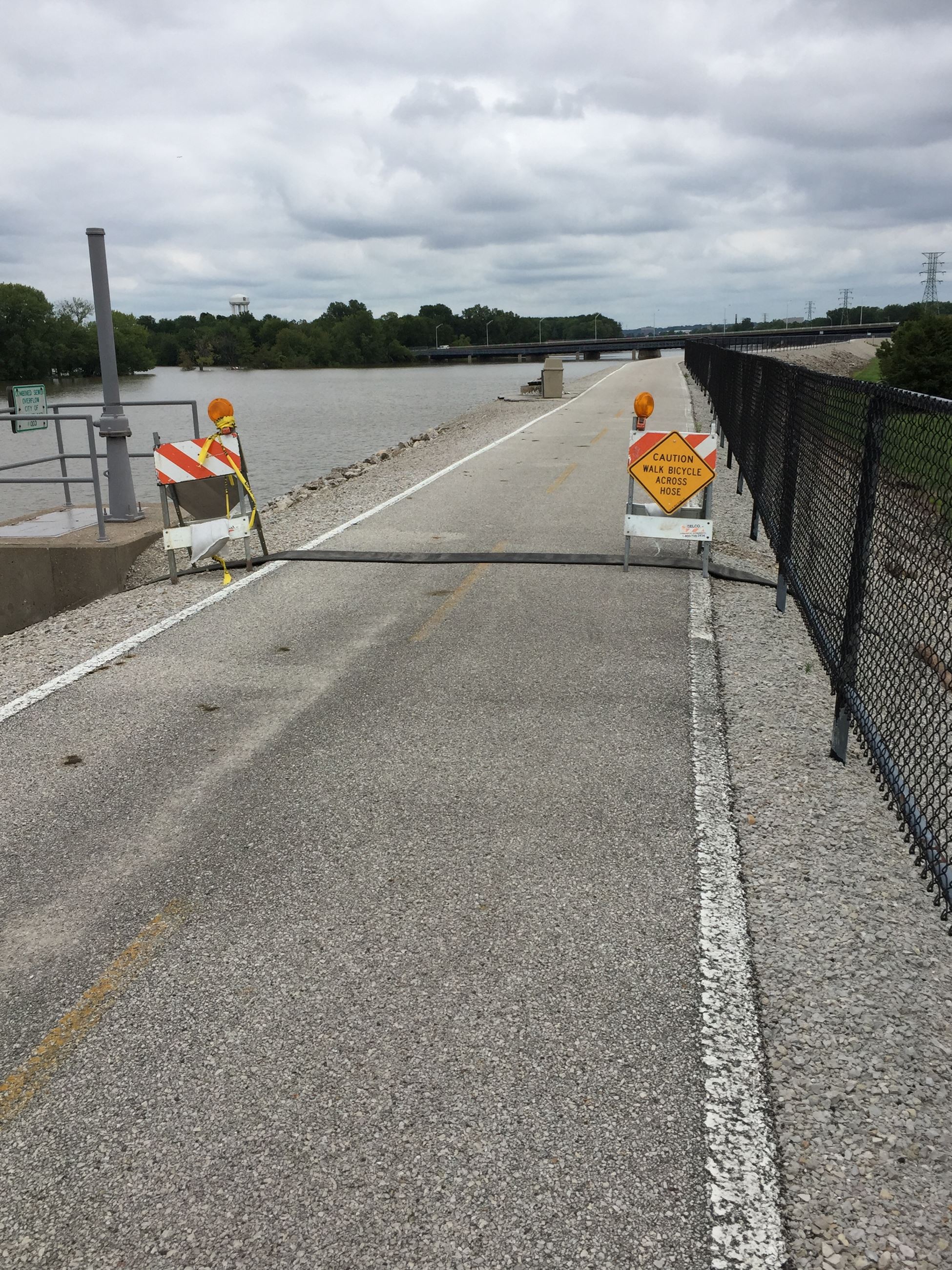 Bike Path Flood Hoses