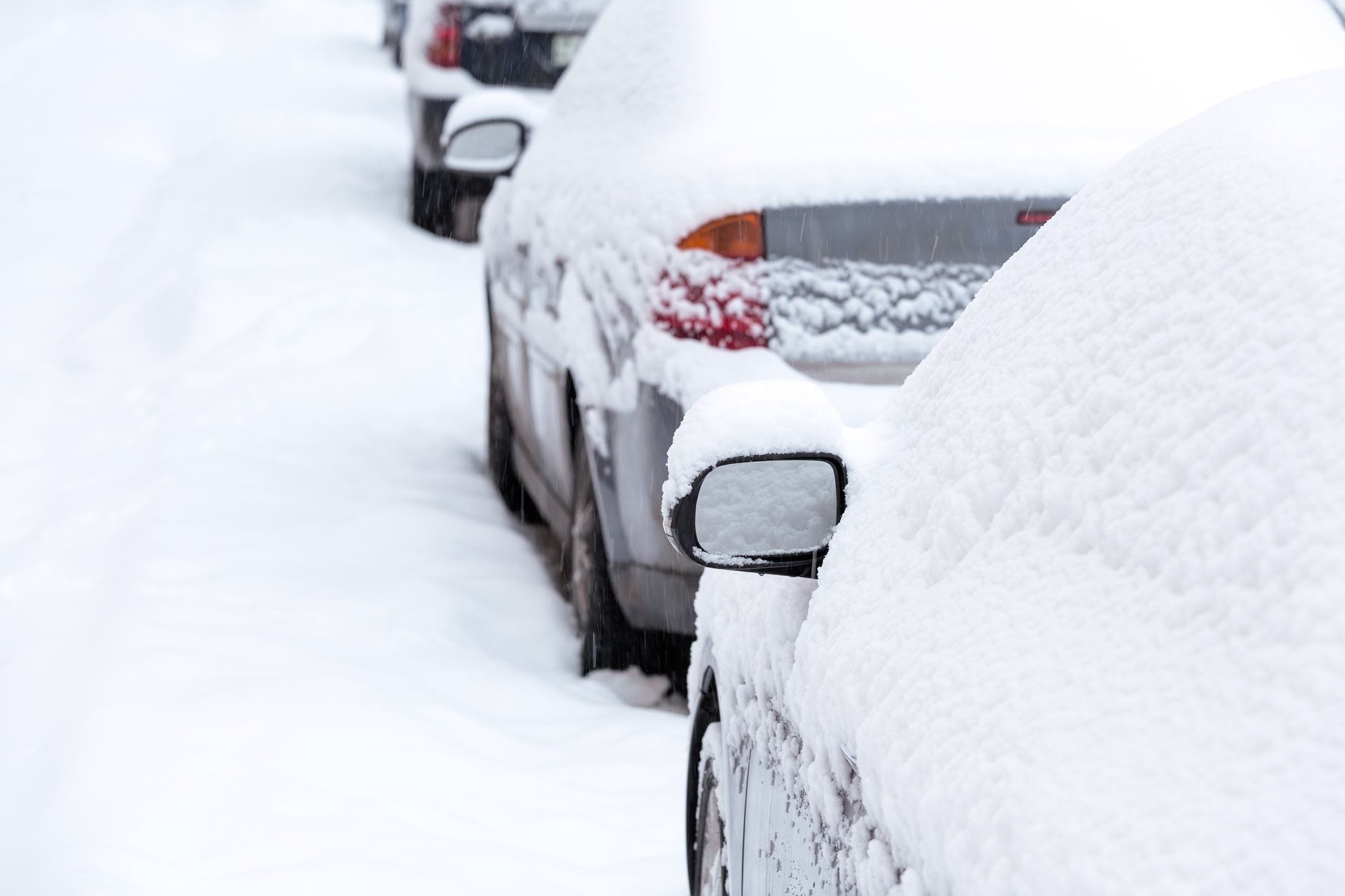 iStock cars parked in snow