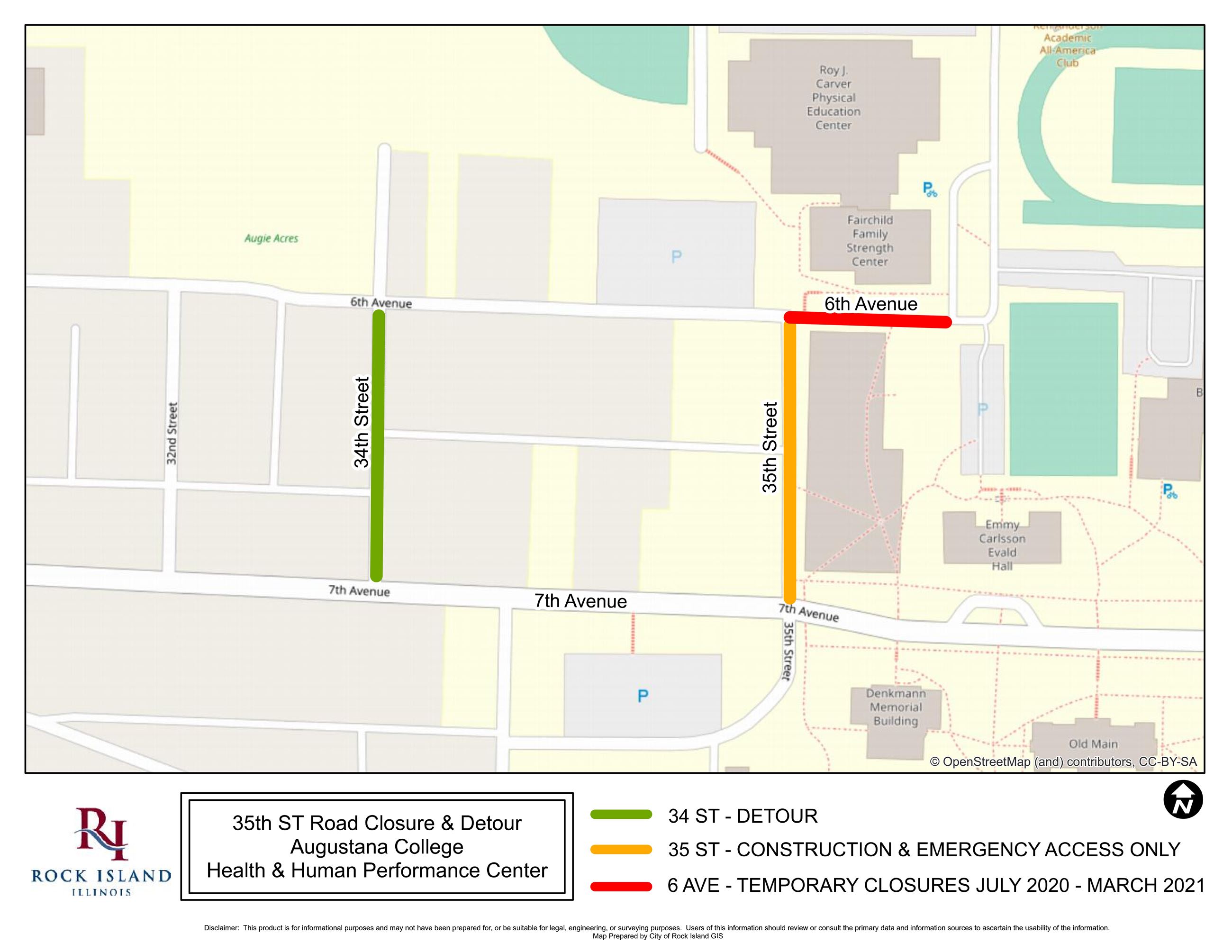 35 ST North of 7 AV Map