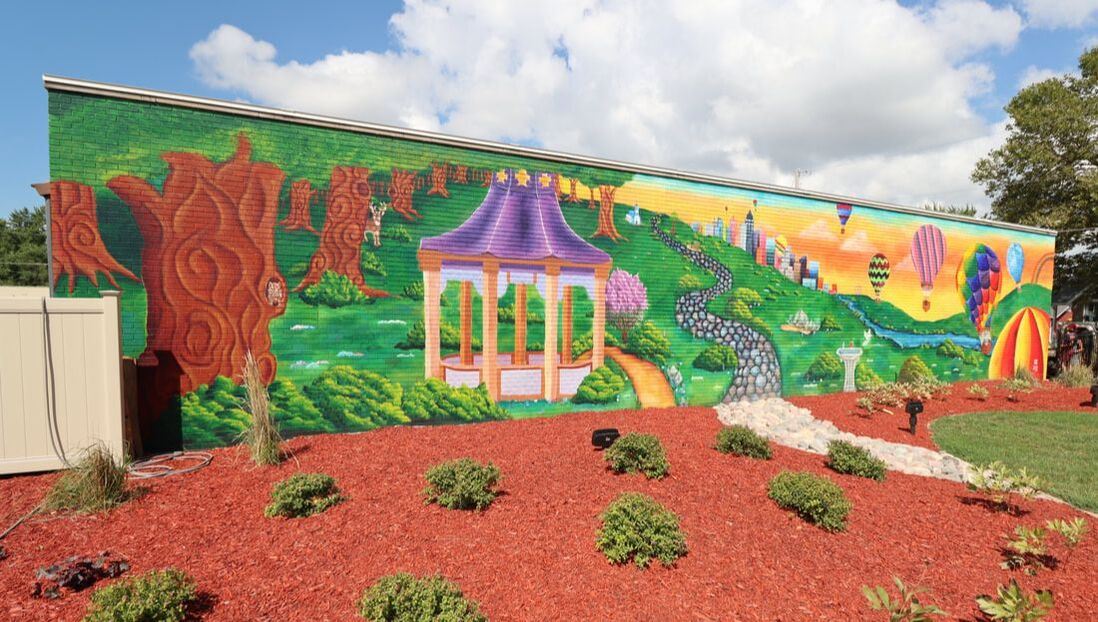 Friendship Manor Maintenance Building Mural - East Side