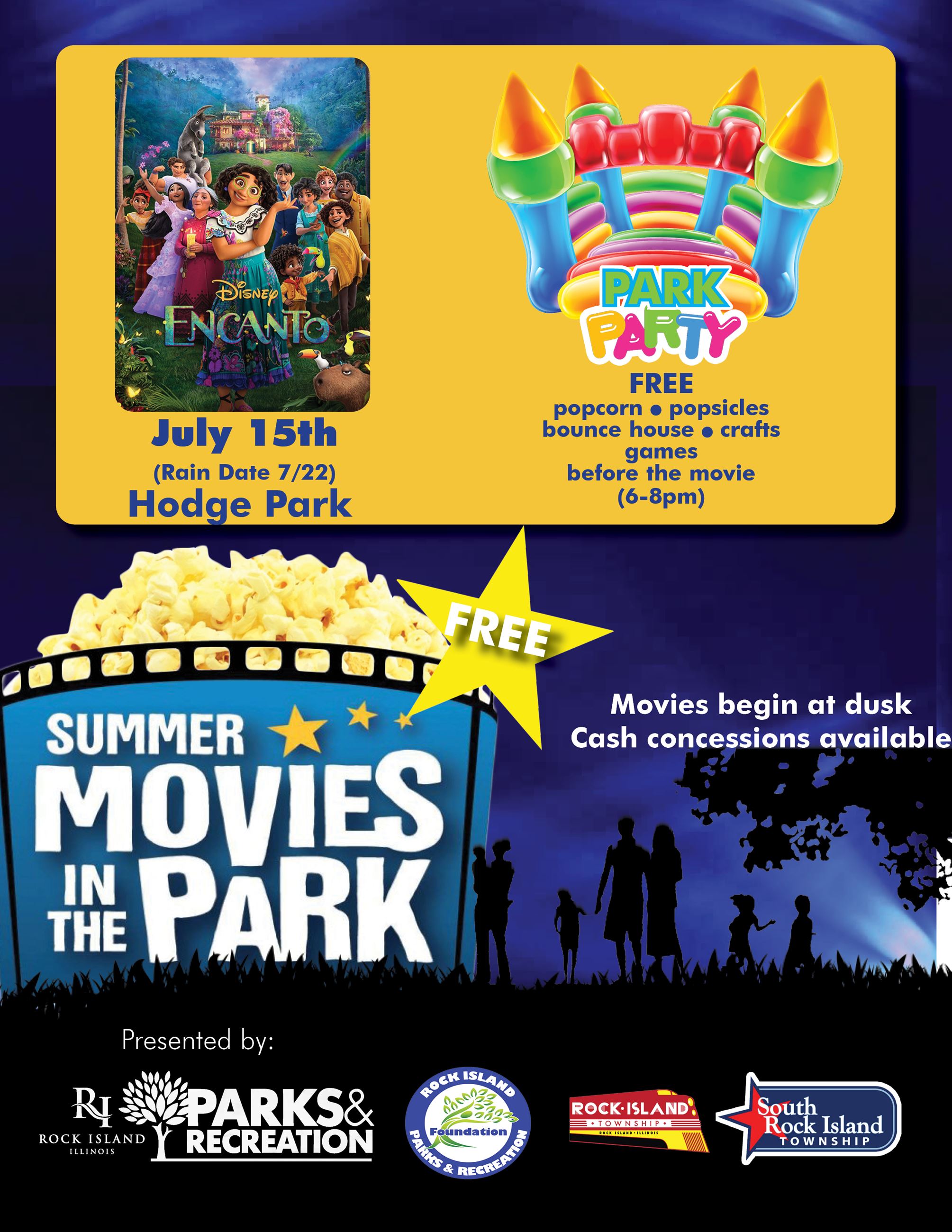 movies in the park July
