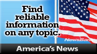 Find reliable information on any topic flag behind words America's News