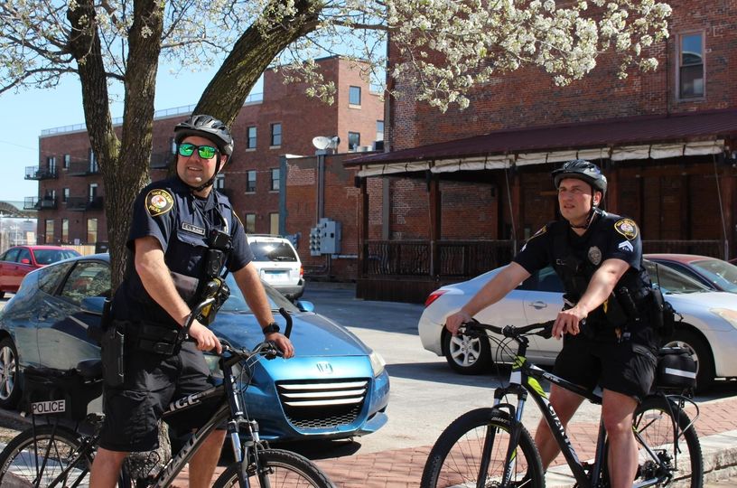 Bicycle Officers Chris Sloan and Tony Zier