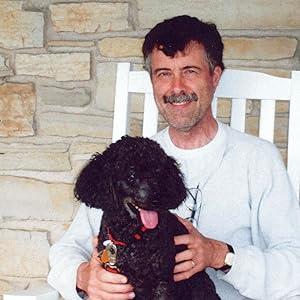 Local author Allen McCaulley and dog Max, inspiration for Whimsical Max book series