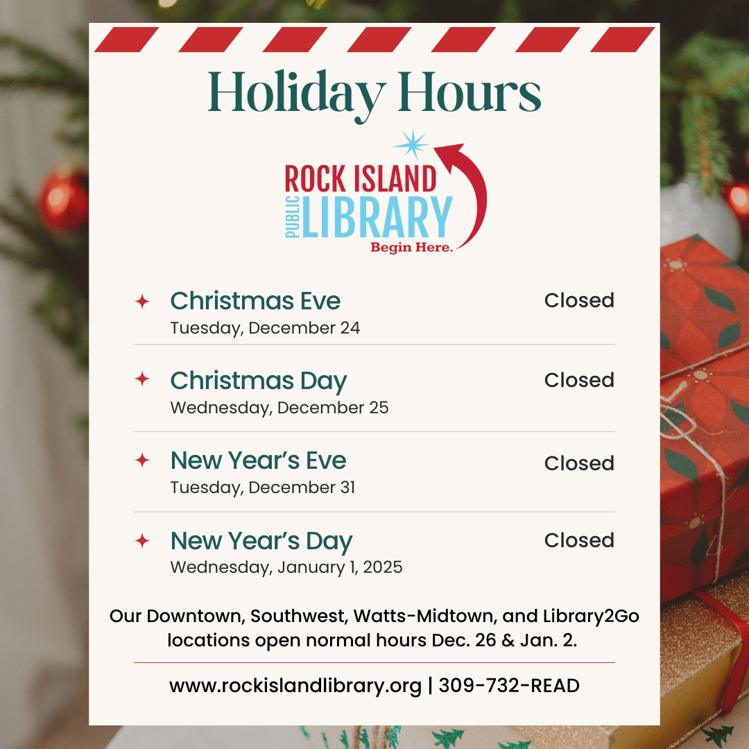 Christmas and New Year's Holiday Hours 