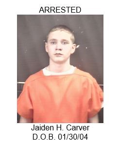 Arrested Jaiden H. Carver