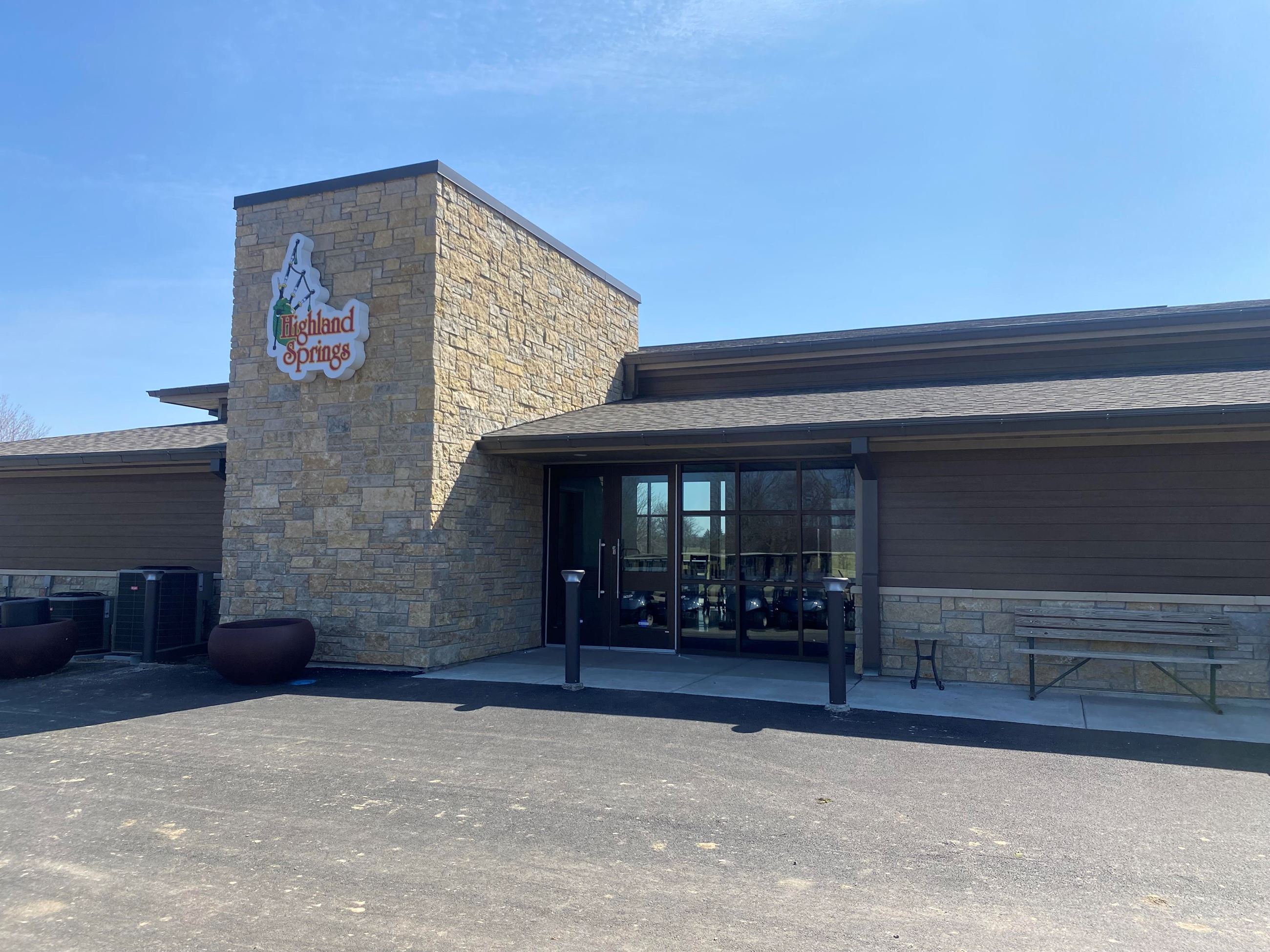 front of building completed