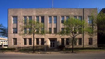 Front of city hall building