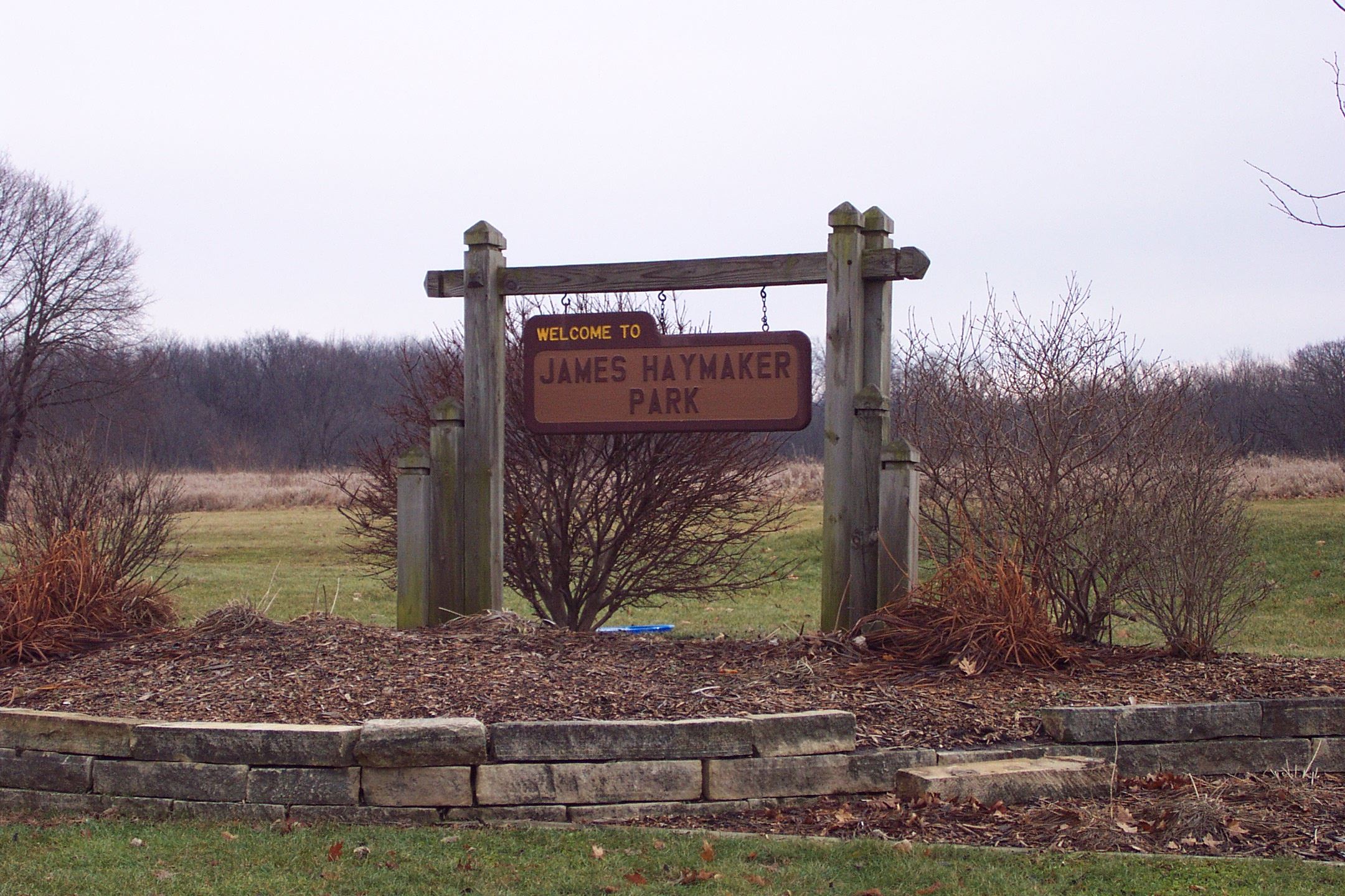 James Haymaker Park sign