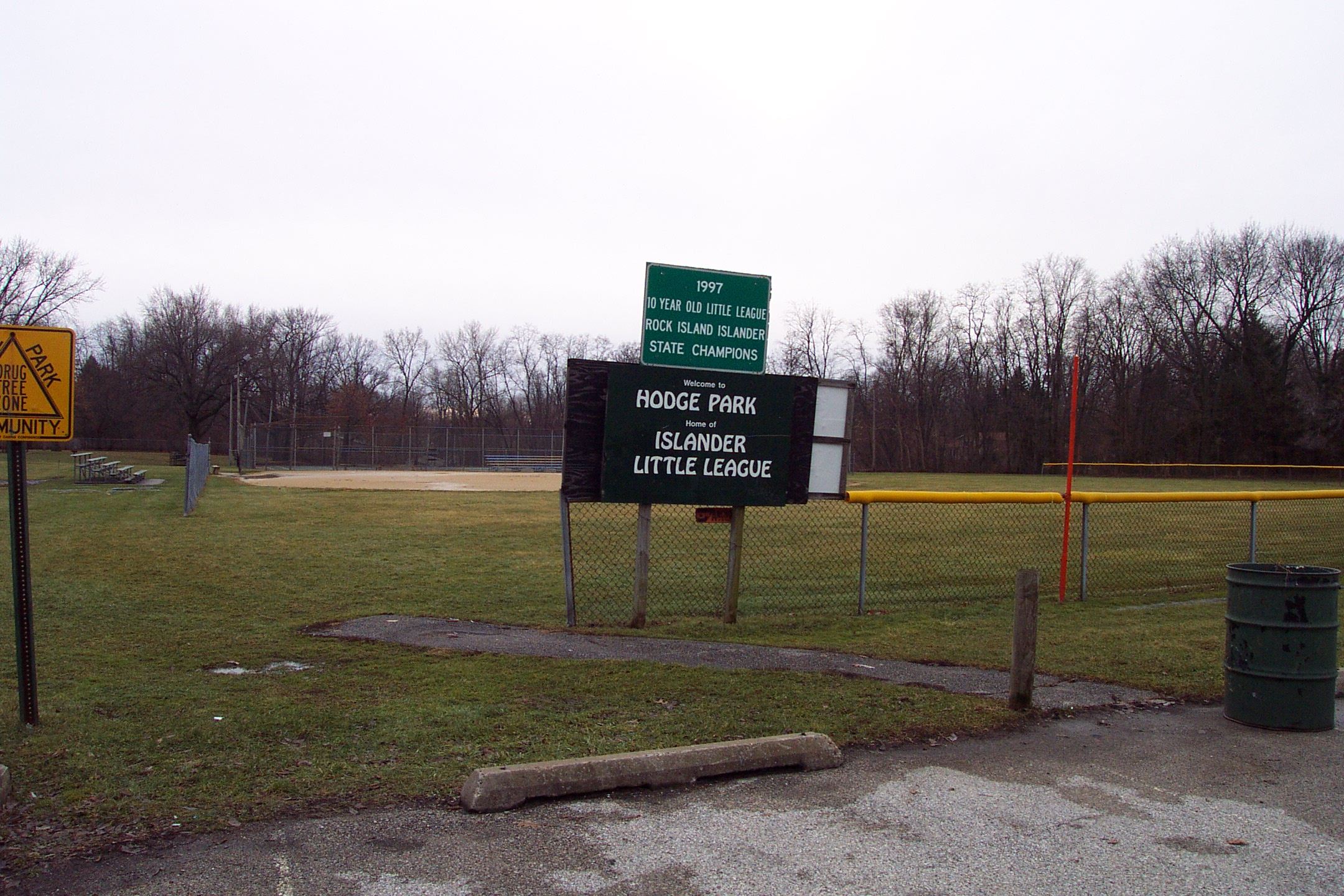 Hodge Park Islander Little League sign
